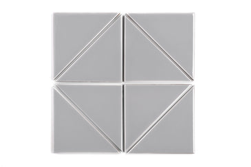 6" Triangle Original Ceramic Tile in Thistle Gloss