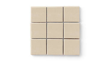 3x3 Straight Set Sheeted Original Ceramic Mosaic Tile in Dolomite Matte
