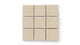 3x3 Straight Set Sheeted Original Ceramic Mosaic Tile in Dolomite Matte
