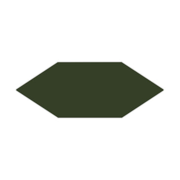 Picket Original Ceramic Tile in Hunter Green Gloss