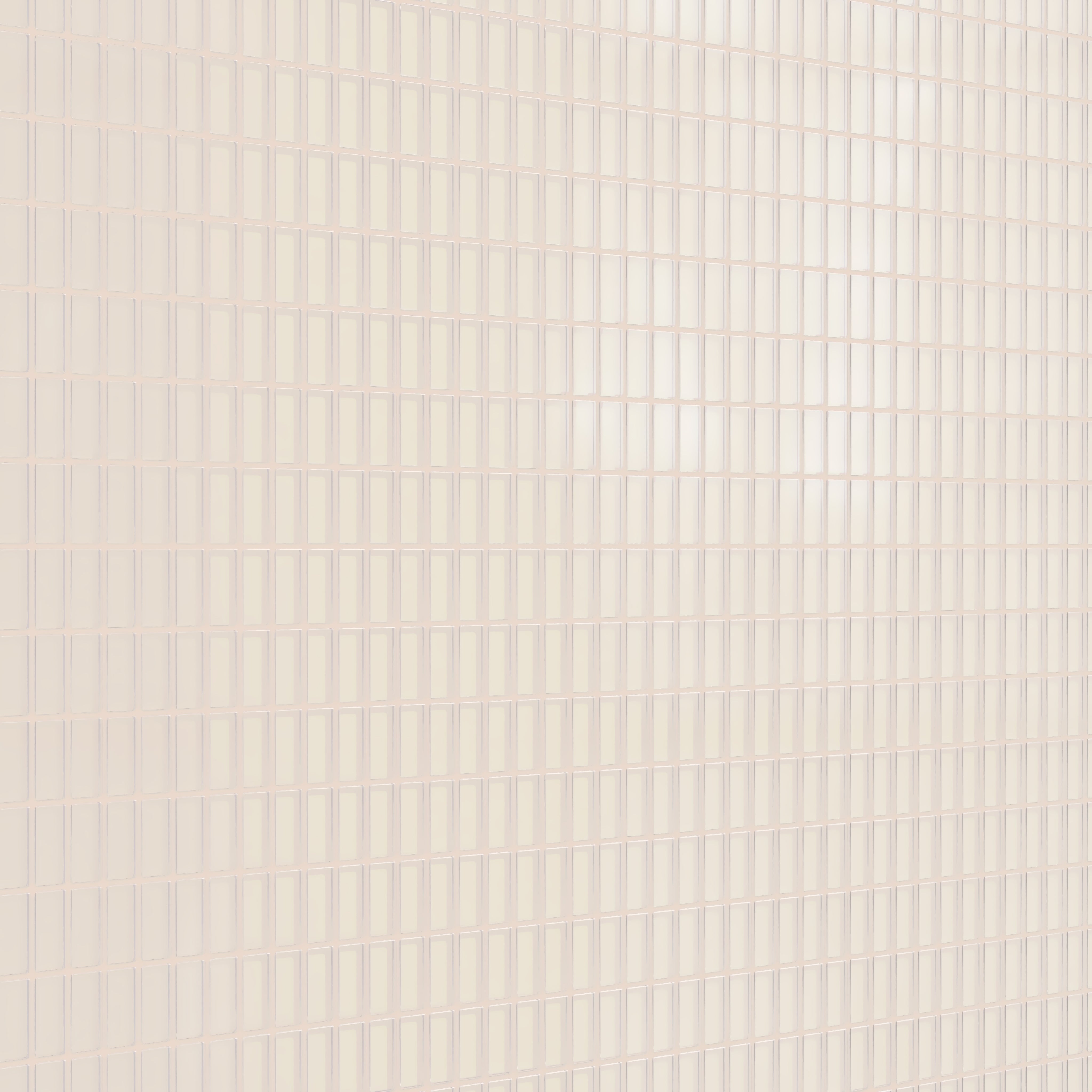 1x2 Straight Set Sheeted Glass Mosaic Tile in Sandpiper Matte