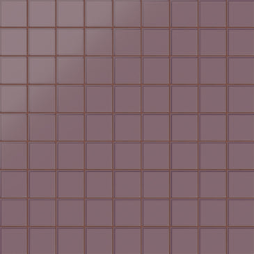 3x3 Straight Set Sheeted Glass Mosaic Tile in Crane Matte