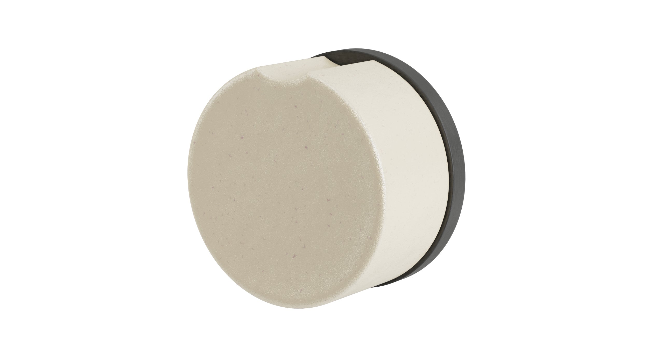 Foundry One Handle Wall Mount Diverter/Volume Control Shower Trim with Groove Ceramic Knob Handle in Blackened Nickel