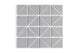 3" Triangle Sheeted - Quadrant Original Ceramic Mosaic Tile in Thistle Gloss