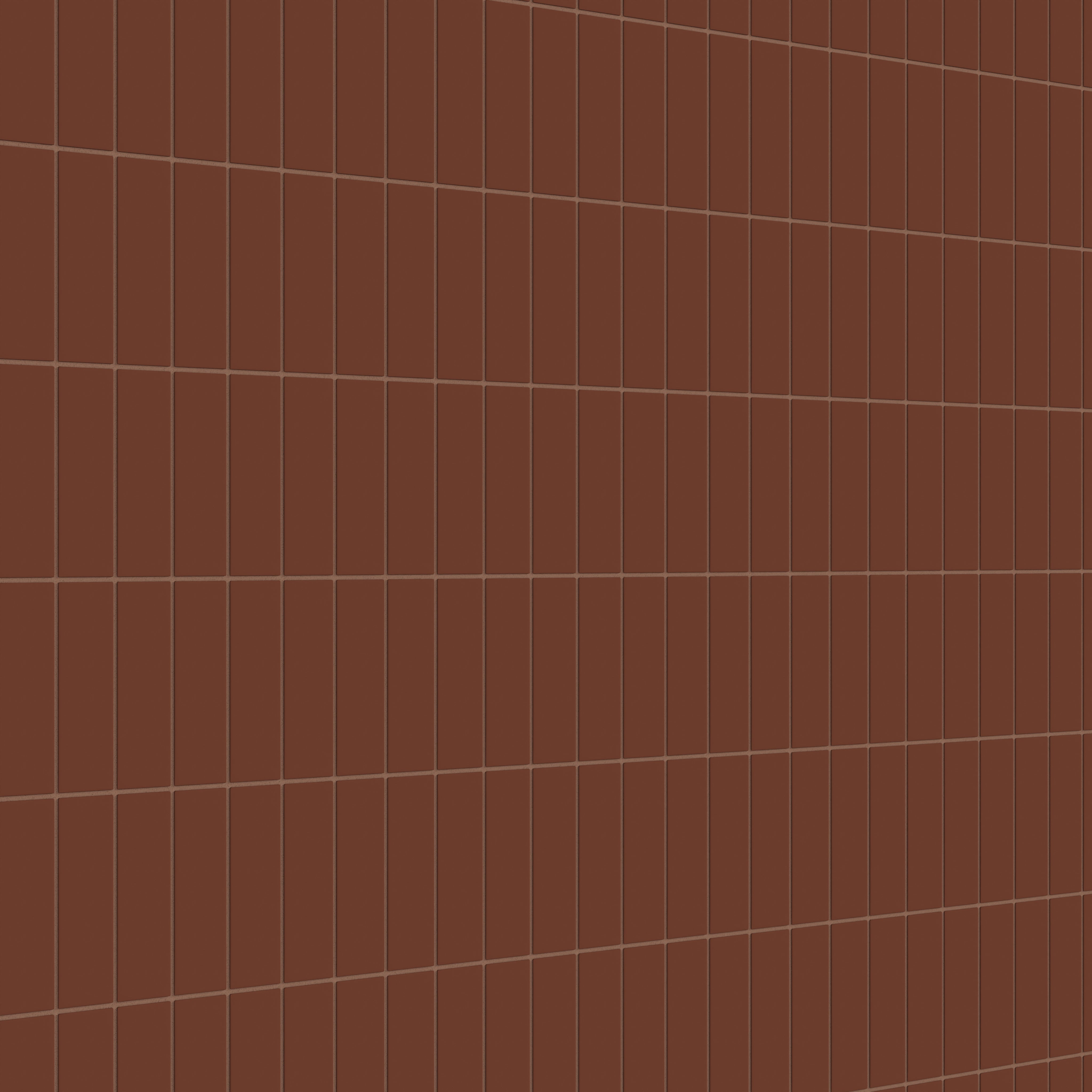2x6 Natural Press Ceramic Tile in Red Iron Oxide Matte