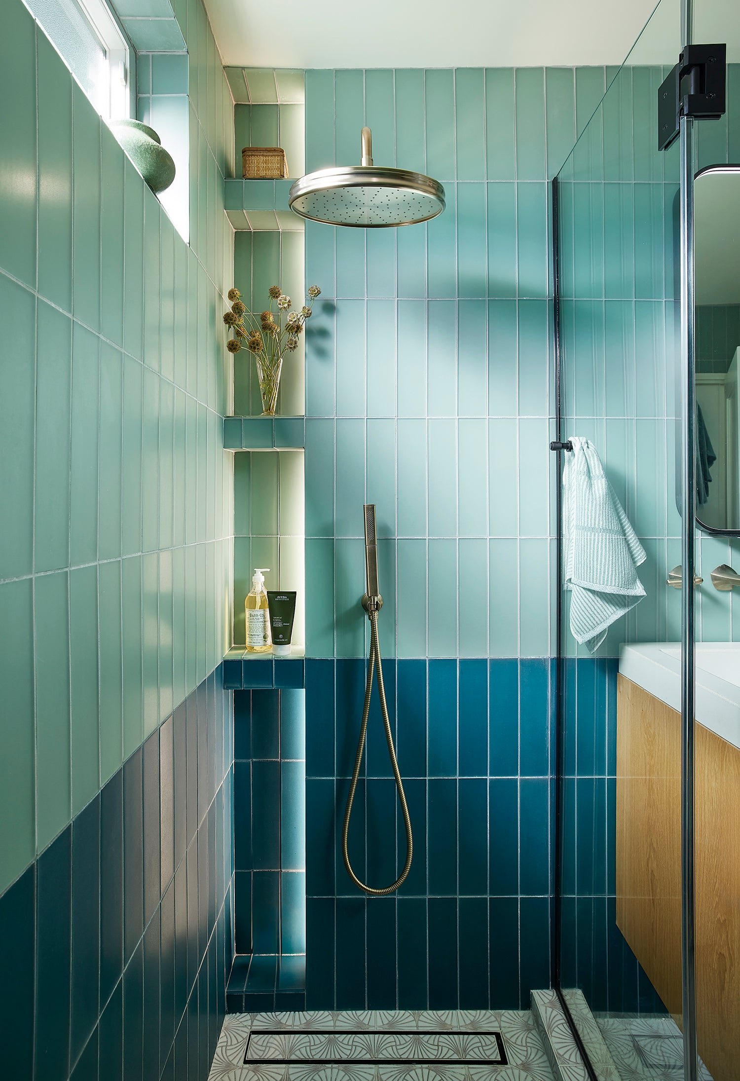 3x12 Glass Tile in Grackle Matte