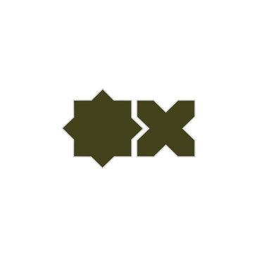 Mini Star & Cross Original Ceramic Tile in Lone Pine Matte