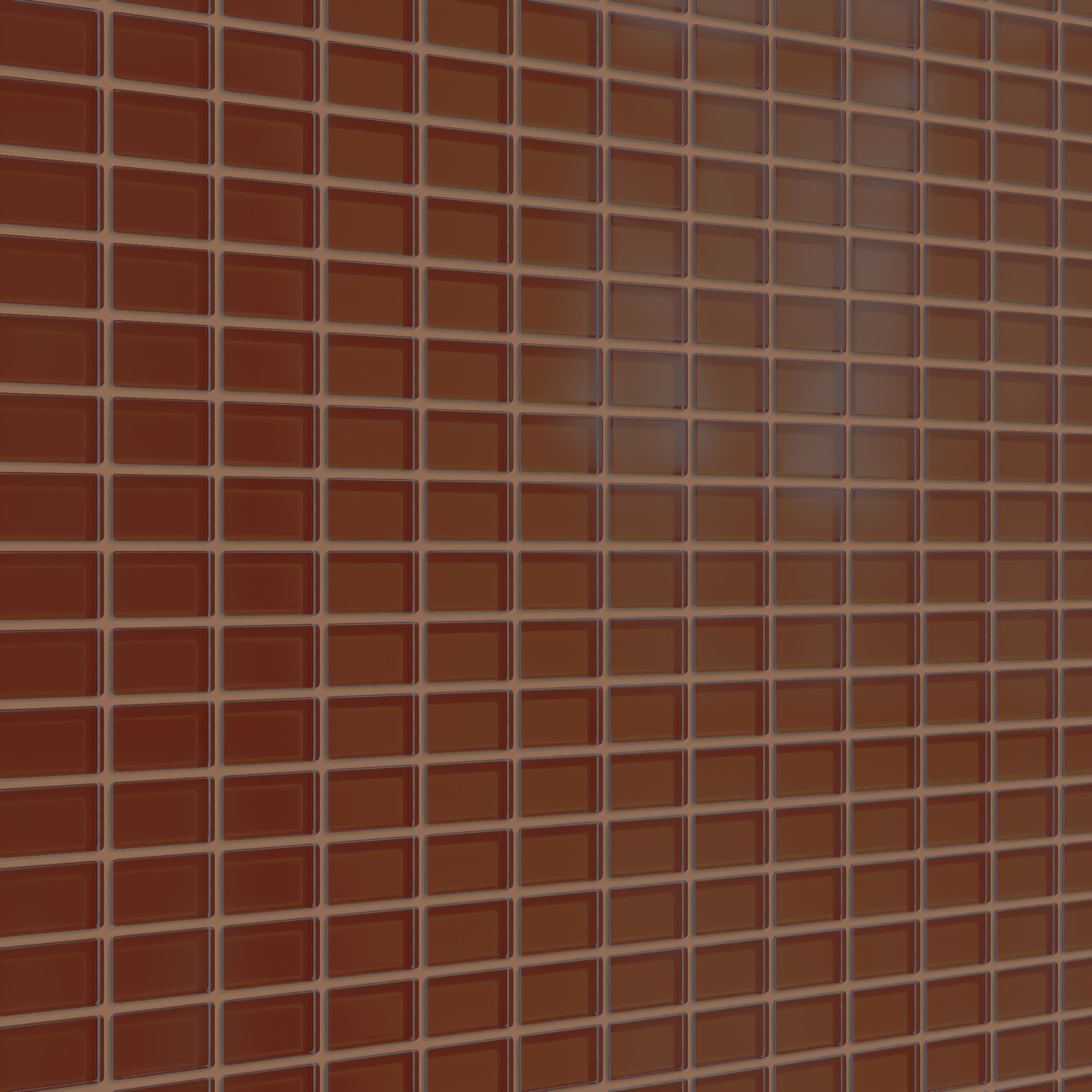 1x2 Straight Set Sheeted Glass Mosaic Tile in Pheasant Matte