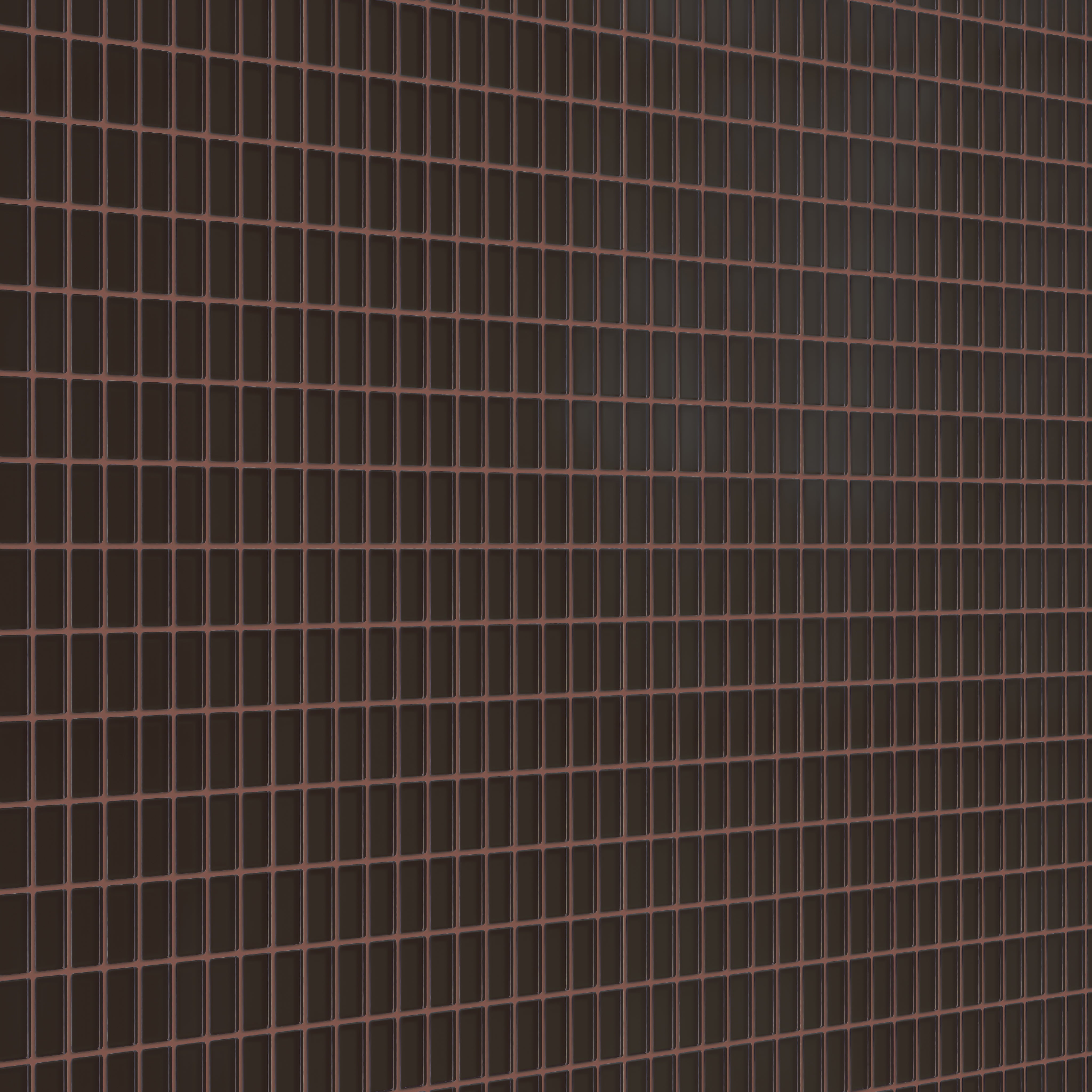 1x2 Straight Set Sheeted Glass Mosaic Tile in Nighthawk Matte