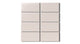 2x4 Straight Set Sheeted Natural Press Ceramic Mosaic Tile in Tyrian Purple Matte