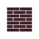 1x4 Half Offset Sheeted Original Ceramic Mosaic Tile in Redwood