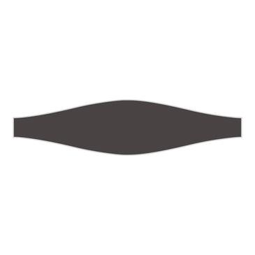 Wave Original Ceramic Tile in Carbon Gloss