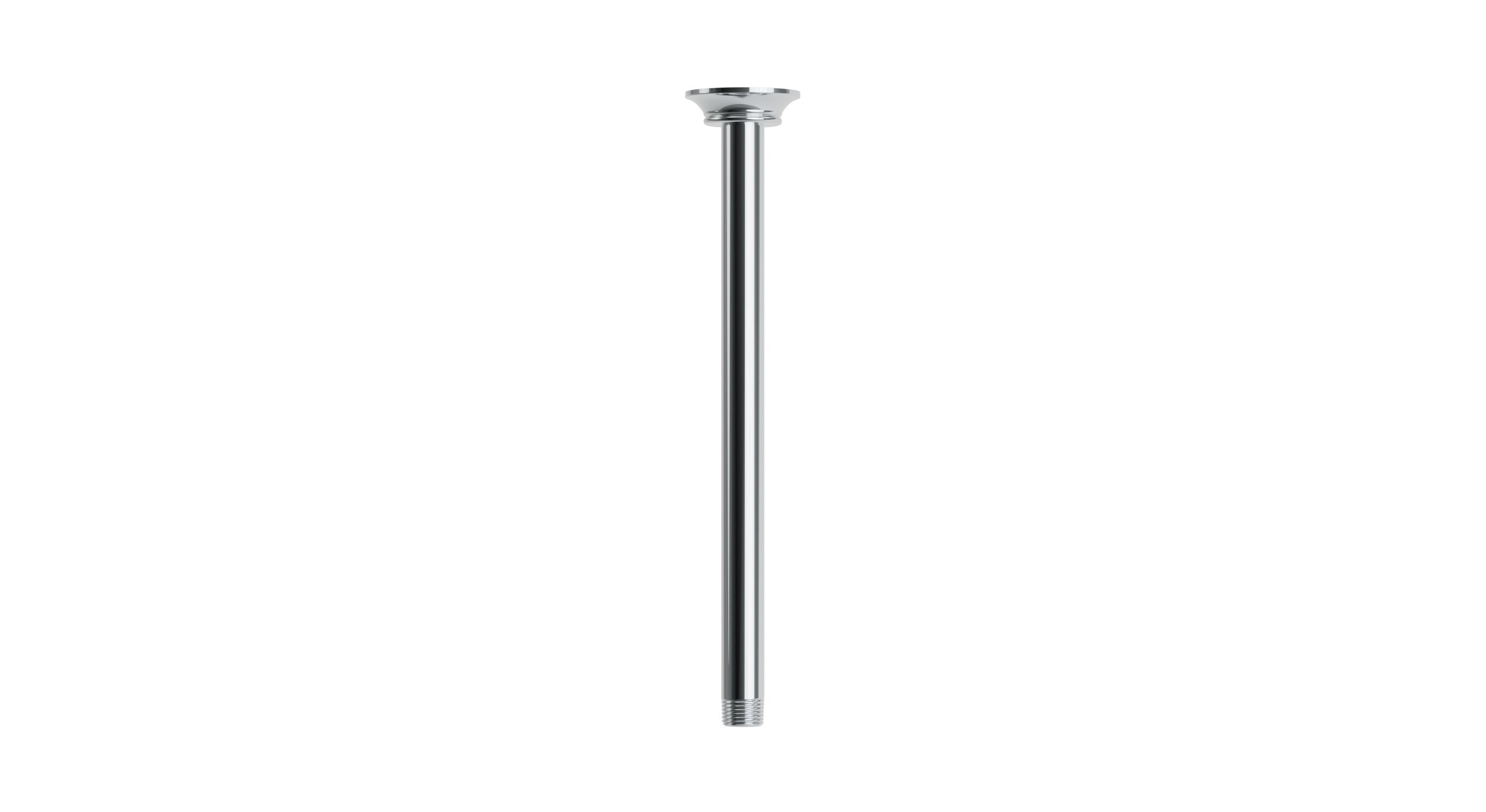 Emerson 12" Straight Shower Arm with Flange in Polished Chrome
