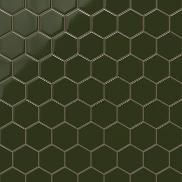 4" Hexagon Original Ceramic Tile in Lone Pine Gloss