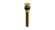 Lavatory Faucet Grid Drain - Less Overflow in Polished Brass