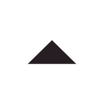 4" Triangle Original Ceramic Tile in Burnt Umber