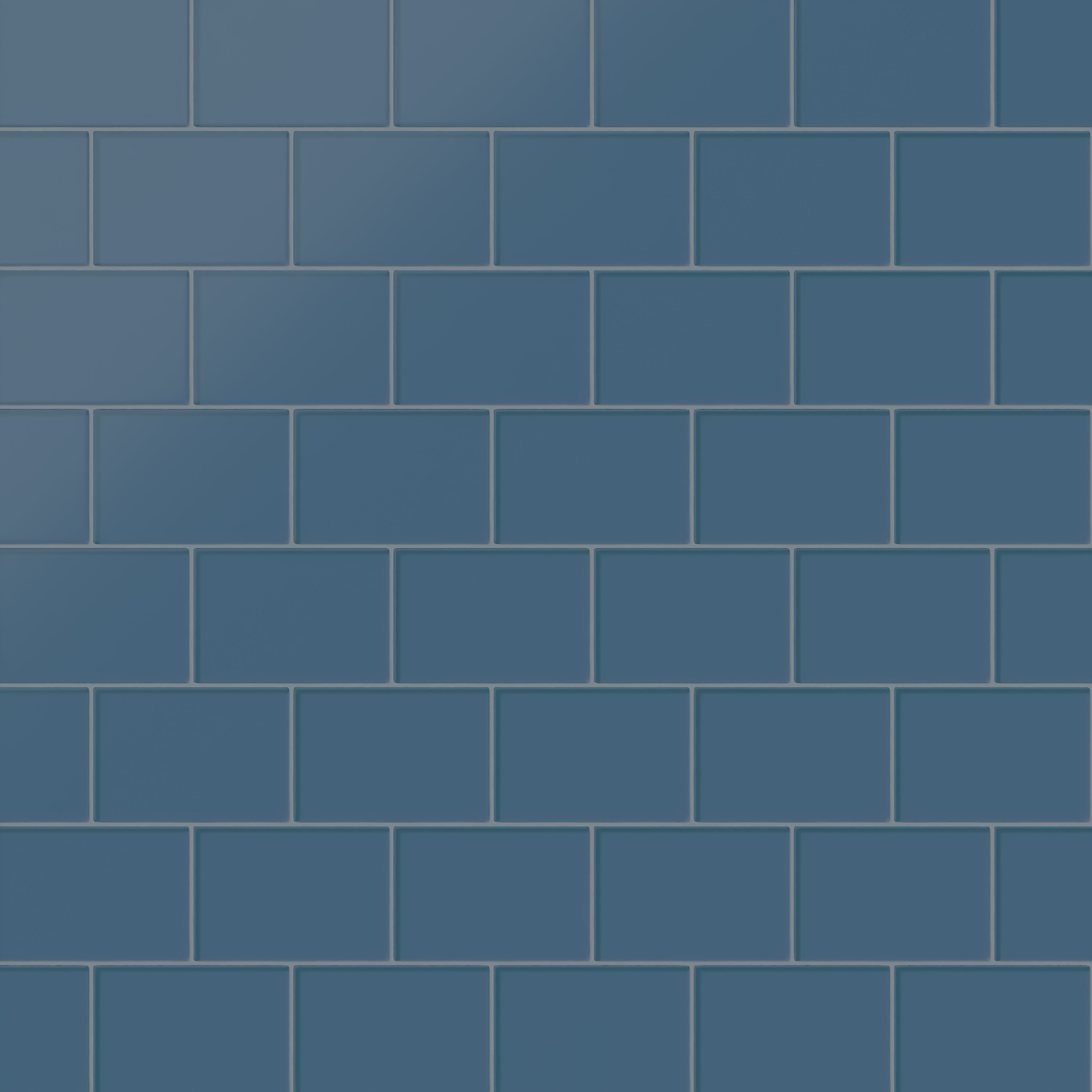 4x6 Glass Tile in Blue Jay Matte