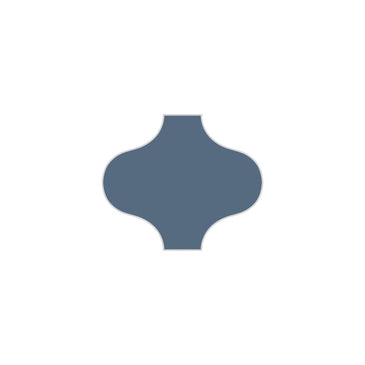 Paseo Original Ceramic Tile in Slate Blue Matte