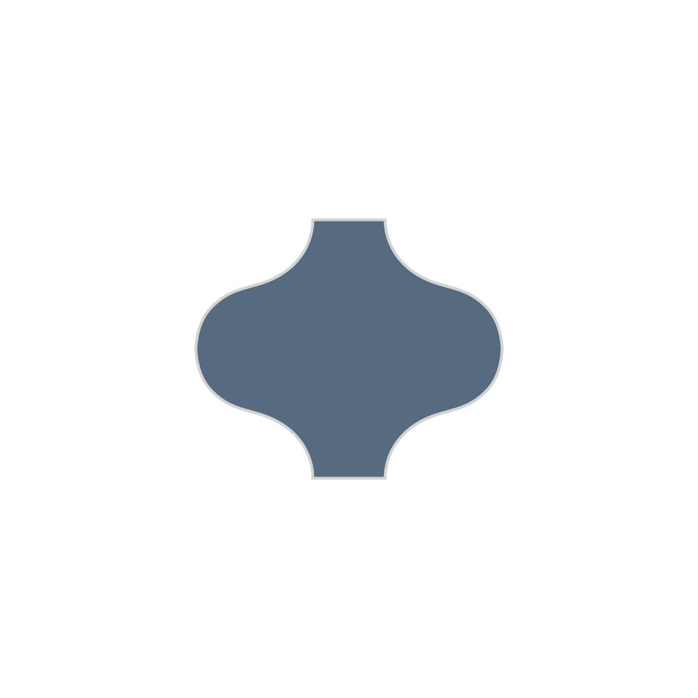Paseo Original Ceramic Tile in Slate Blue Matte