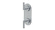 Contour Two Handle Wall Mount Shower Trim with Soft Lever Handles in Satin Chrome