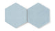 8" Hexagon Original Ceramic Tile in Crater Lake Gloss