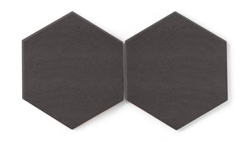 8" Hexagon Original Ceramic Tile in Carbon Matte