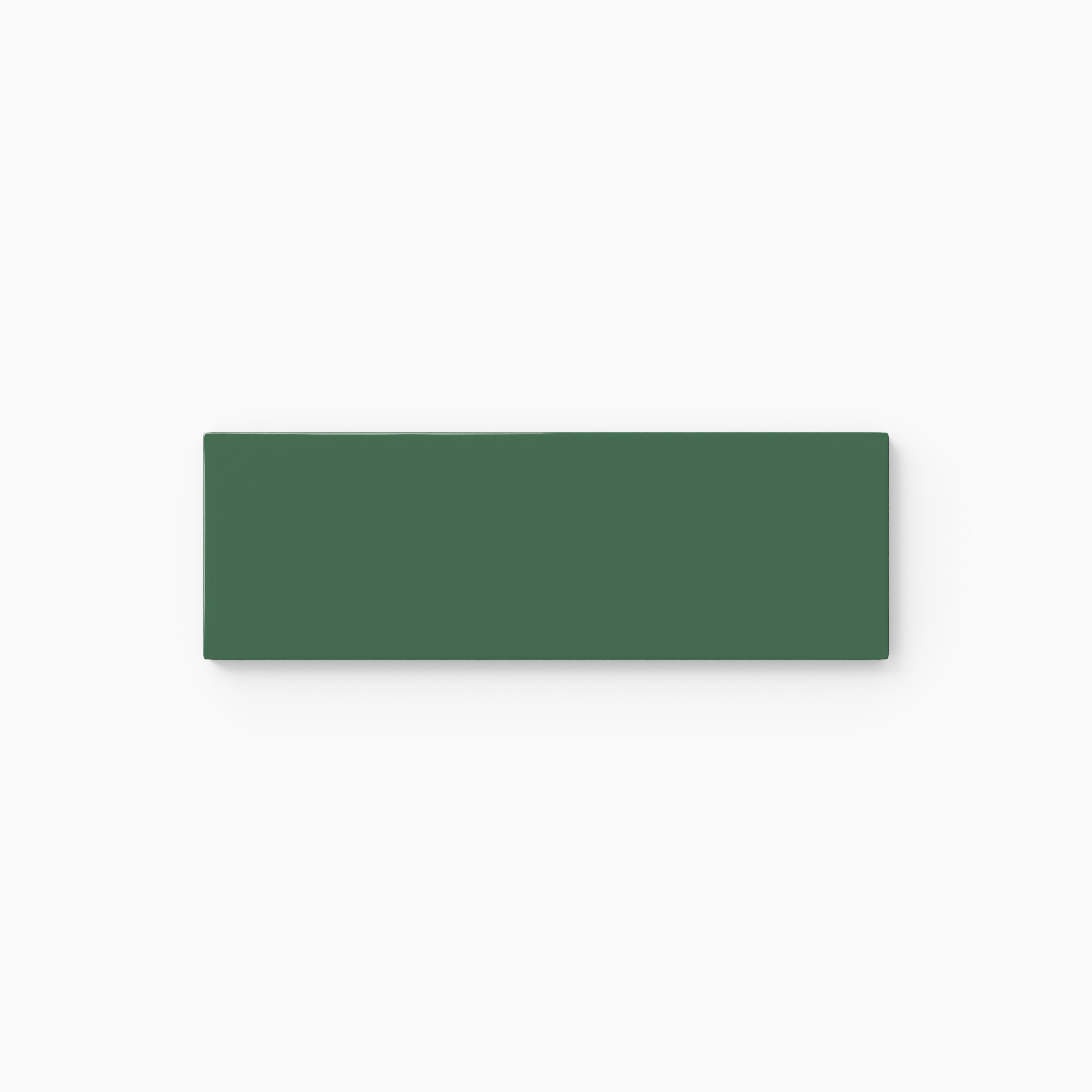 2x6 Natural Press Ceramic Tile in Viridian Gloss