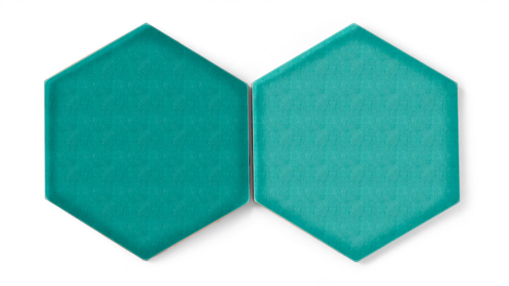 8" Hexagon Original Ceramic Tile in Bora Bora Gloss