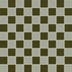 3x3 Checkerboard Sheeted Original Ceramic Tile in Rosemary Matte & Bonsai Matte
