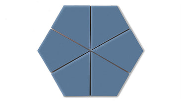 Hexite Original Ceramic Tile in Caribbean Sea Matte