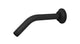 Emerson 45-Degree 8" Shower Arm with Flange in Matte Black
