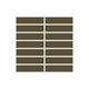 1x4 Straight Set Sheeted Original Ceramic Mosaic Tile in Bonsai Matte