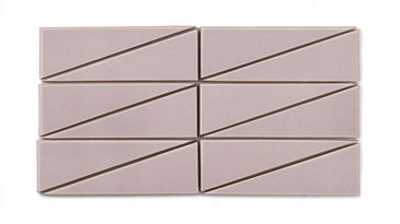 Right Scalene Triangle Original Ceramic Tile in Painted Sky Gloss