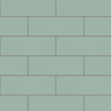 4x12 Glass Tile in Kingfisher Gloss