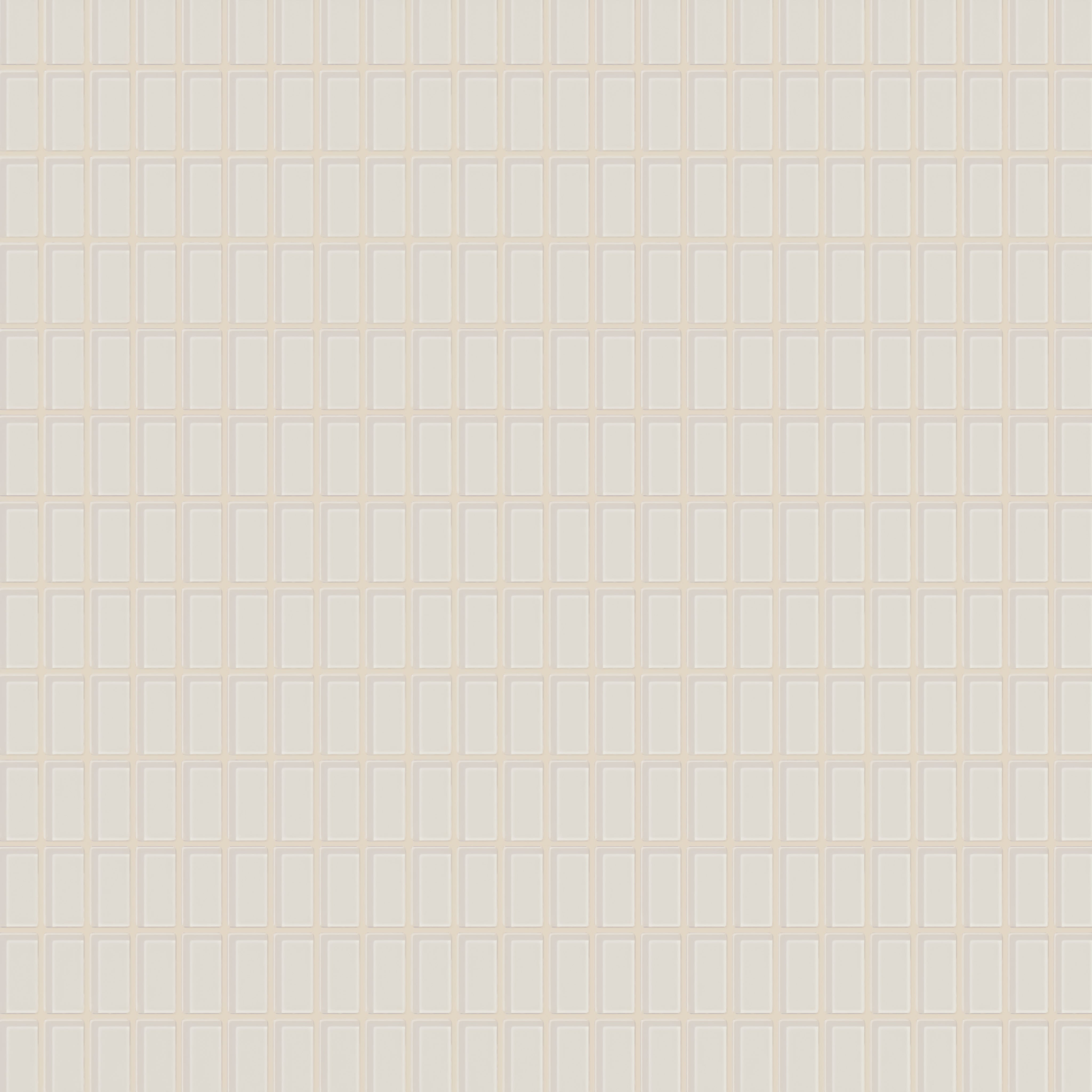 1x2 Straight Set Sheeted Glass Mosaic Tile in Dove Gloss