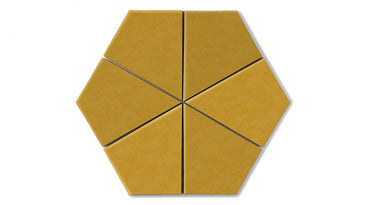 Hexite Original Ceramic Tile in Mustard Seed Matte