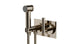 Contour One Handle Wall Mount Bidet Trim with Soft Lever Handle in Polished Nickel