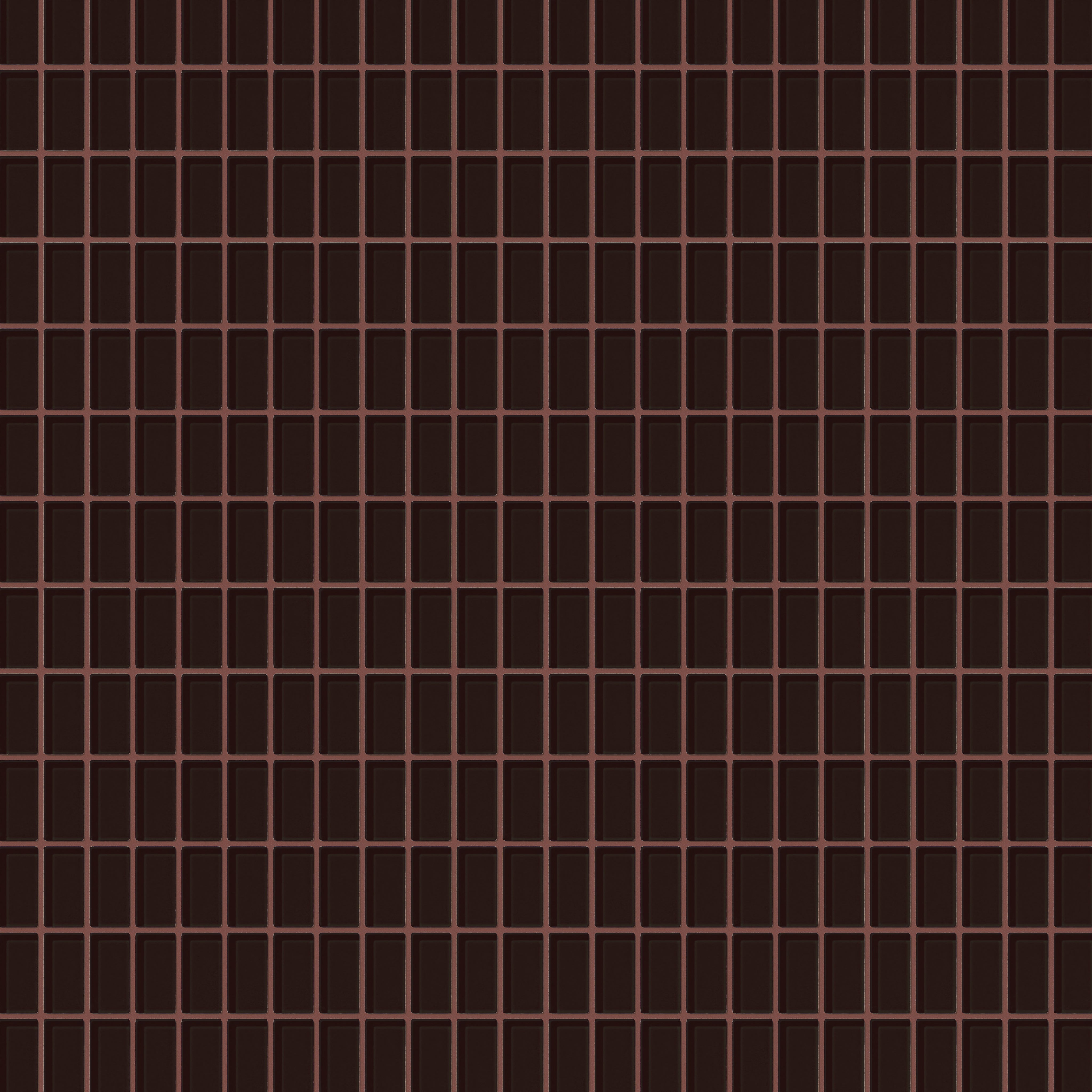 1x2 Straight Set Sheeted Glass Mosaic Tile in Nighthawk Gloss