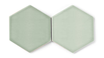 8" Hexagon Original Ceramic Tile in Rosemary Gloss