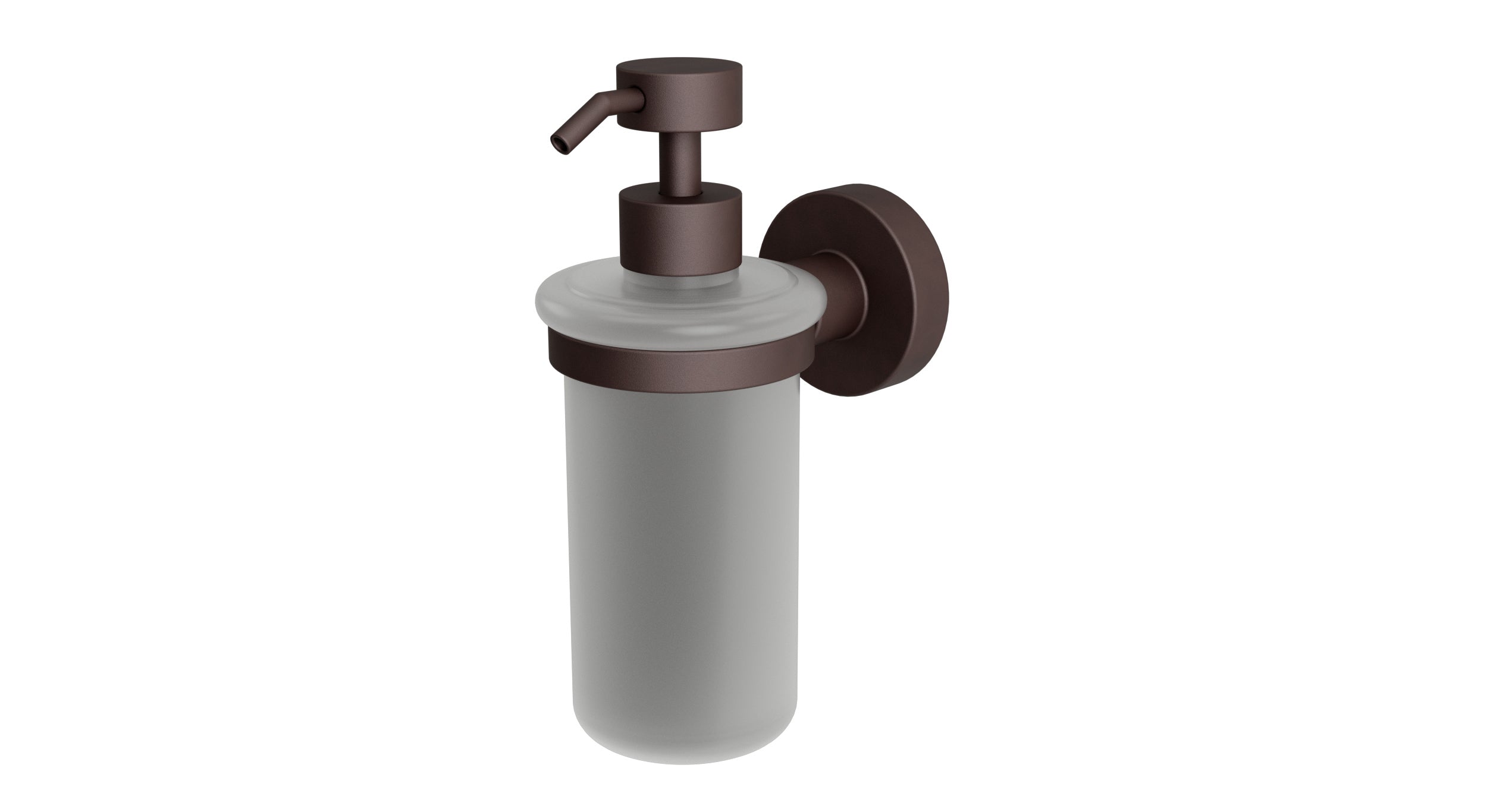 Flatiron Round Soap Dispenser in Architectural Copper
