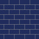 3x6 Natural Press Ceramic Tile in Ultramarine Matte