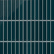 1x6 Straight Set Sheeted Original Ceramic Mosaic Tile in Caspian Sea Gloss