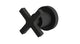 Flatiron One Handle Wall Mount Diverter/Volume Control Shower Trim with Linear Cross Handle in Matte Black