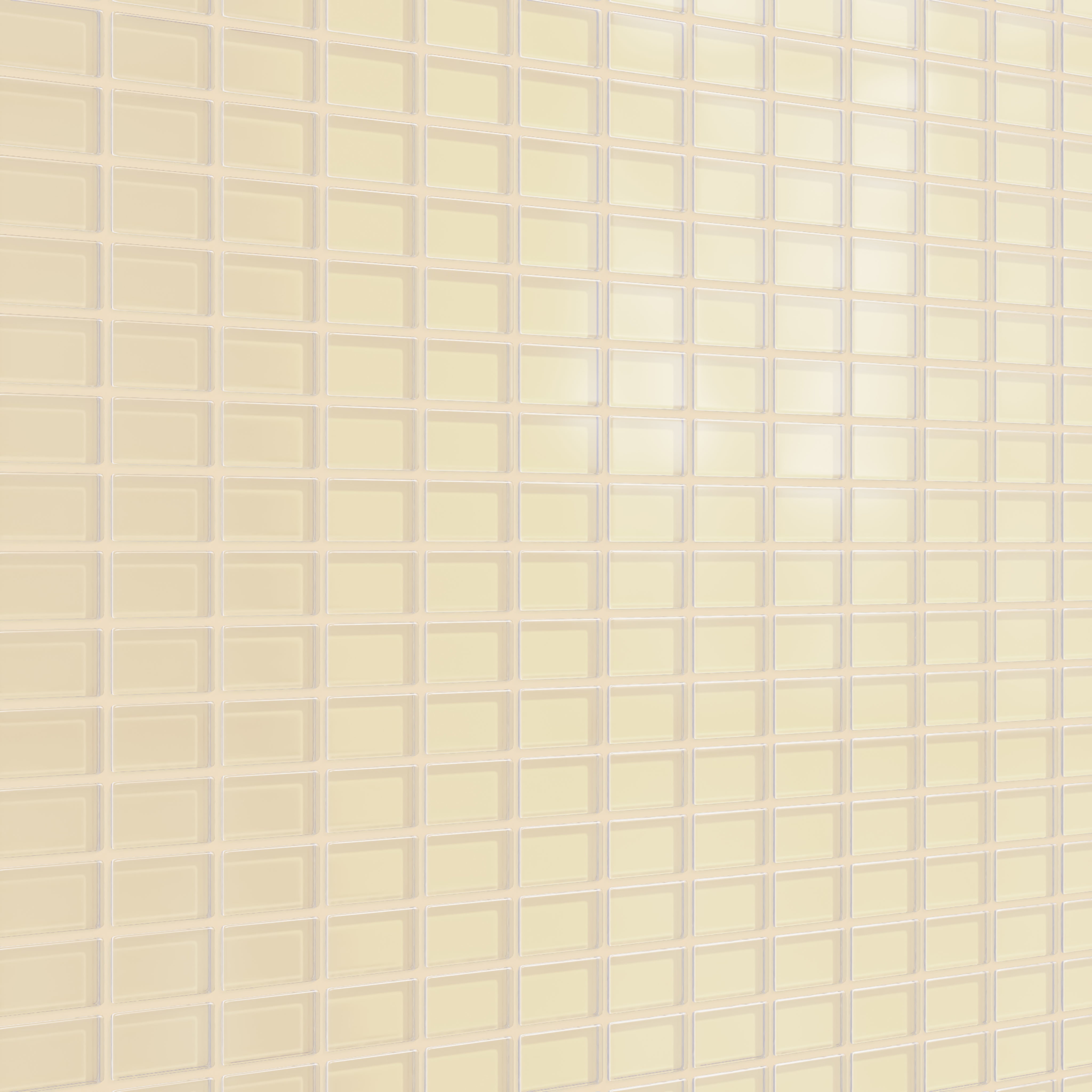 1x2 Straight Set Sheeted Glass Mosaic Tile in Chickadee Matte