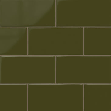 6x12 Original Ceramic Tile in Bonsai Gloss
