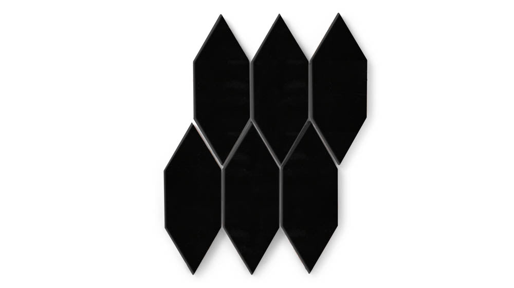 Picket Original Ceramic Tile in Raven Gloss