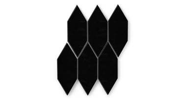 Picket Original Ceramic Tile in Raven Gloss