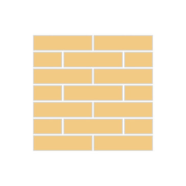 1x4 Half Offset Sheeted Original Ceramic Mosaic Tile in Haystack Matte