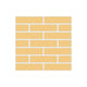 1x4 Half Offset Sheeted Original Ceramic Mosaic Tile in Haystack Matte