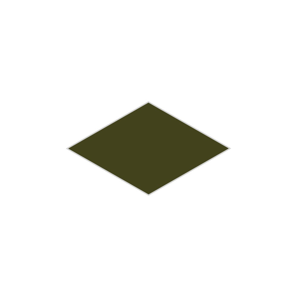 Large Diamond Original Ceramic Tile in Lone Pine Matte